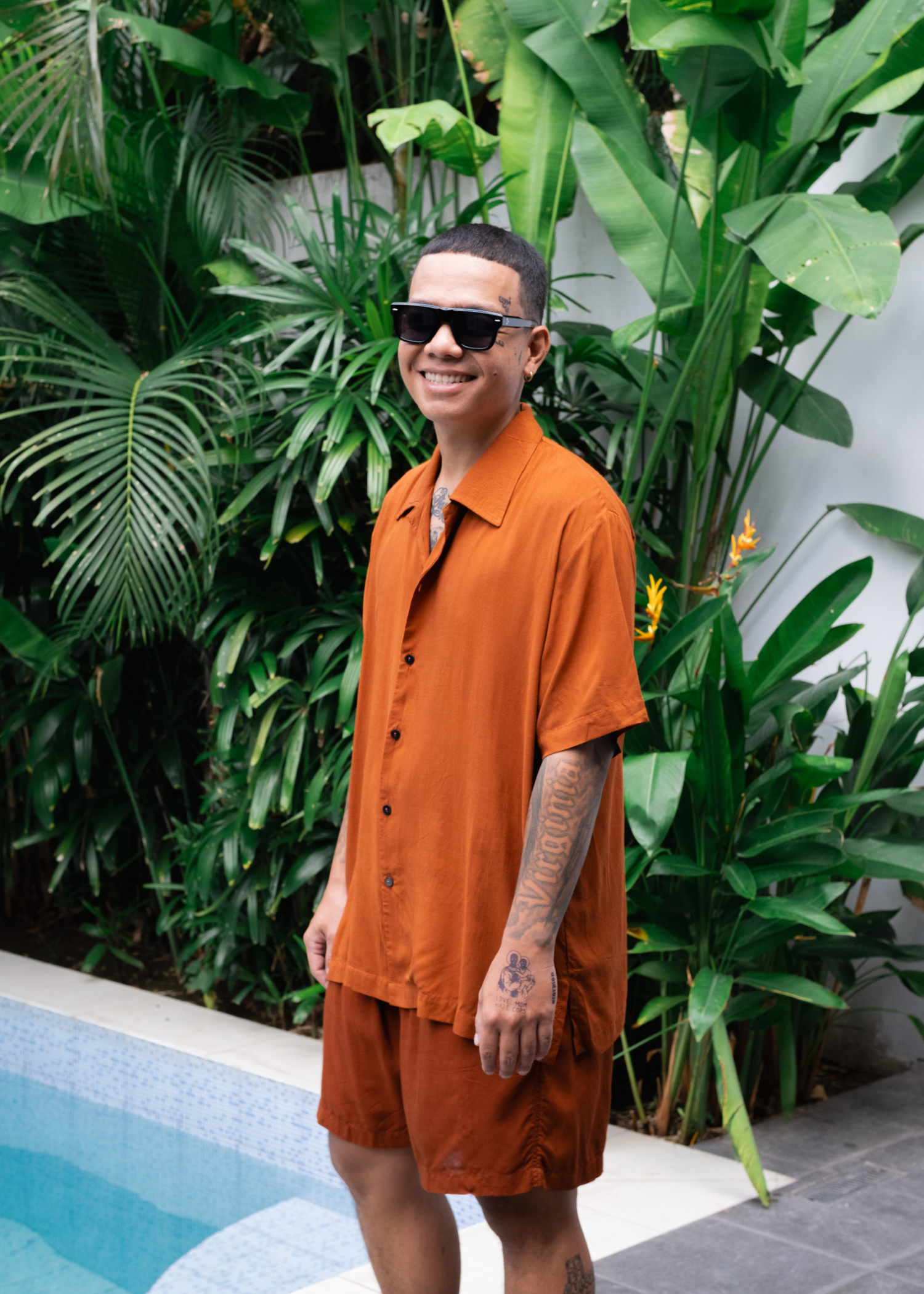 Short Pants in Terracotta