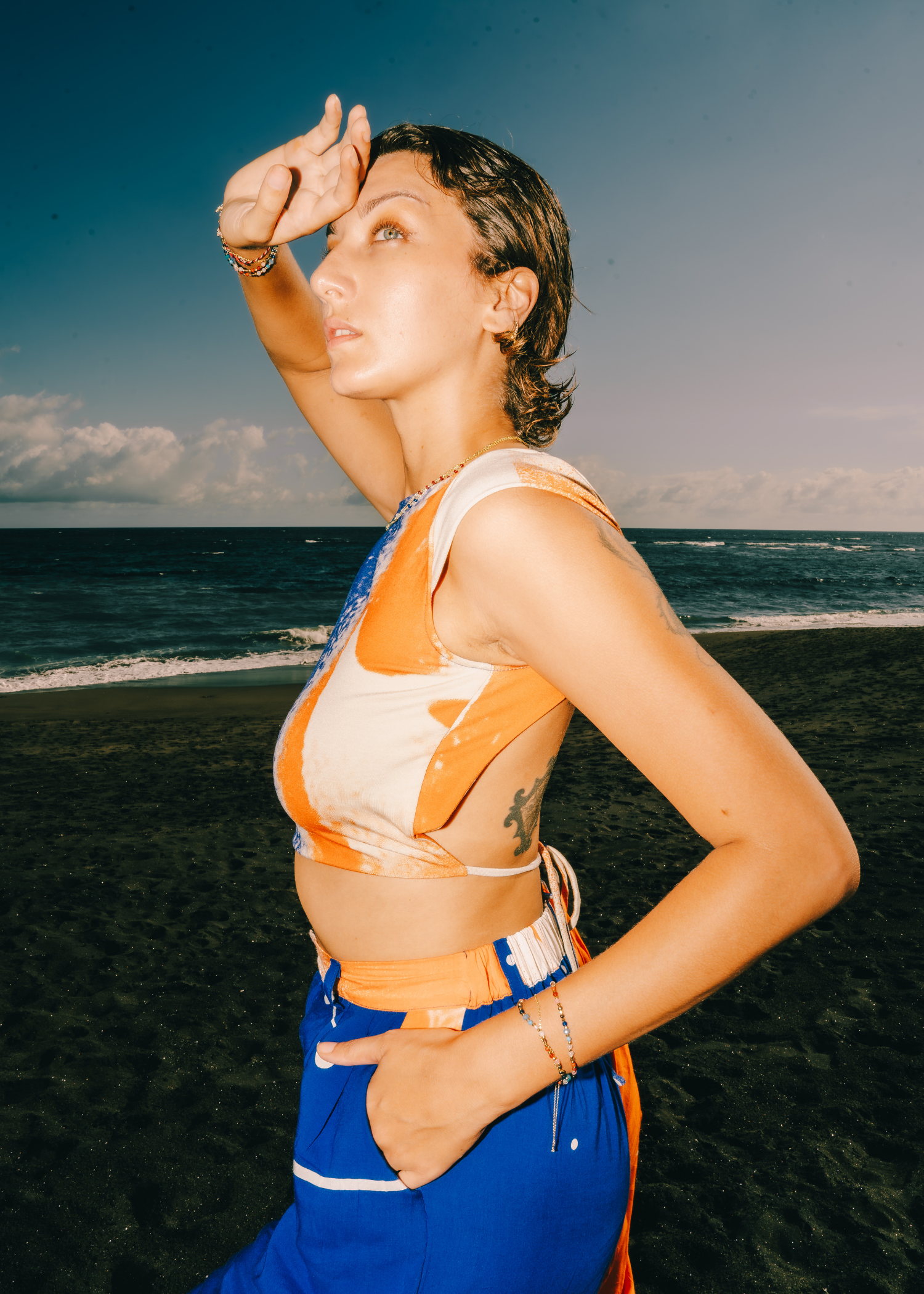 Backless Top in Celestial