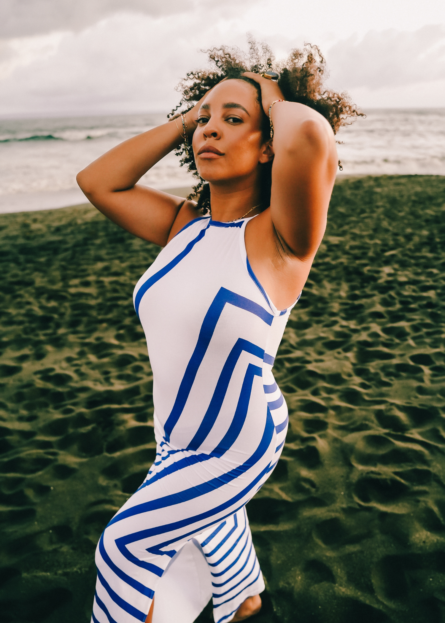 Long Slit Dress in Asymmetrical