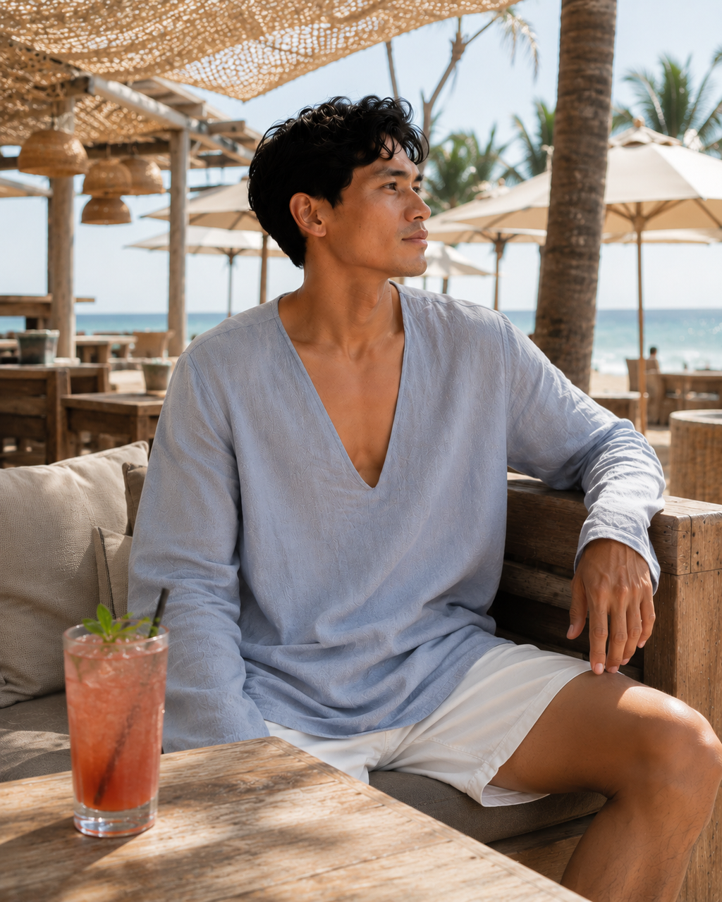 Light Stone Linen Ritual Outer