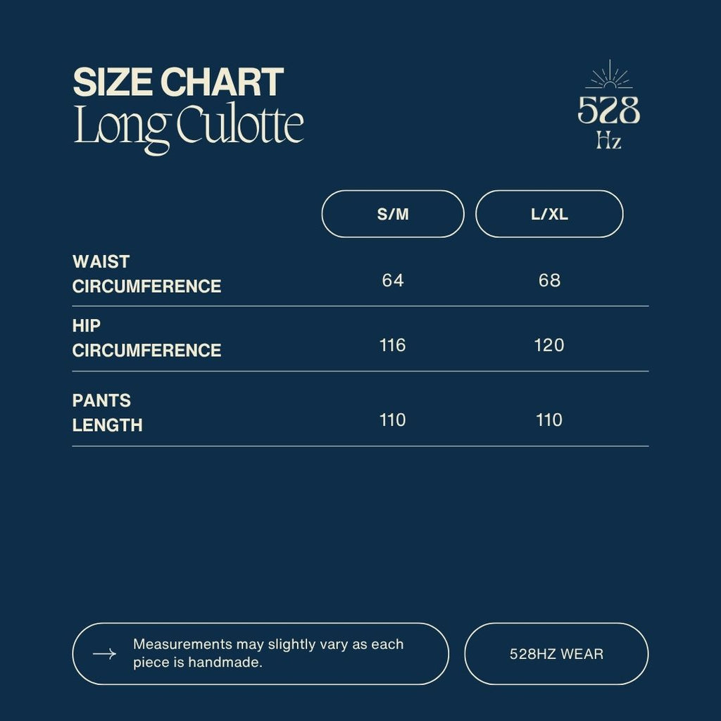 Long Culottes in Black on Black