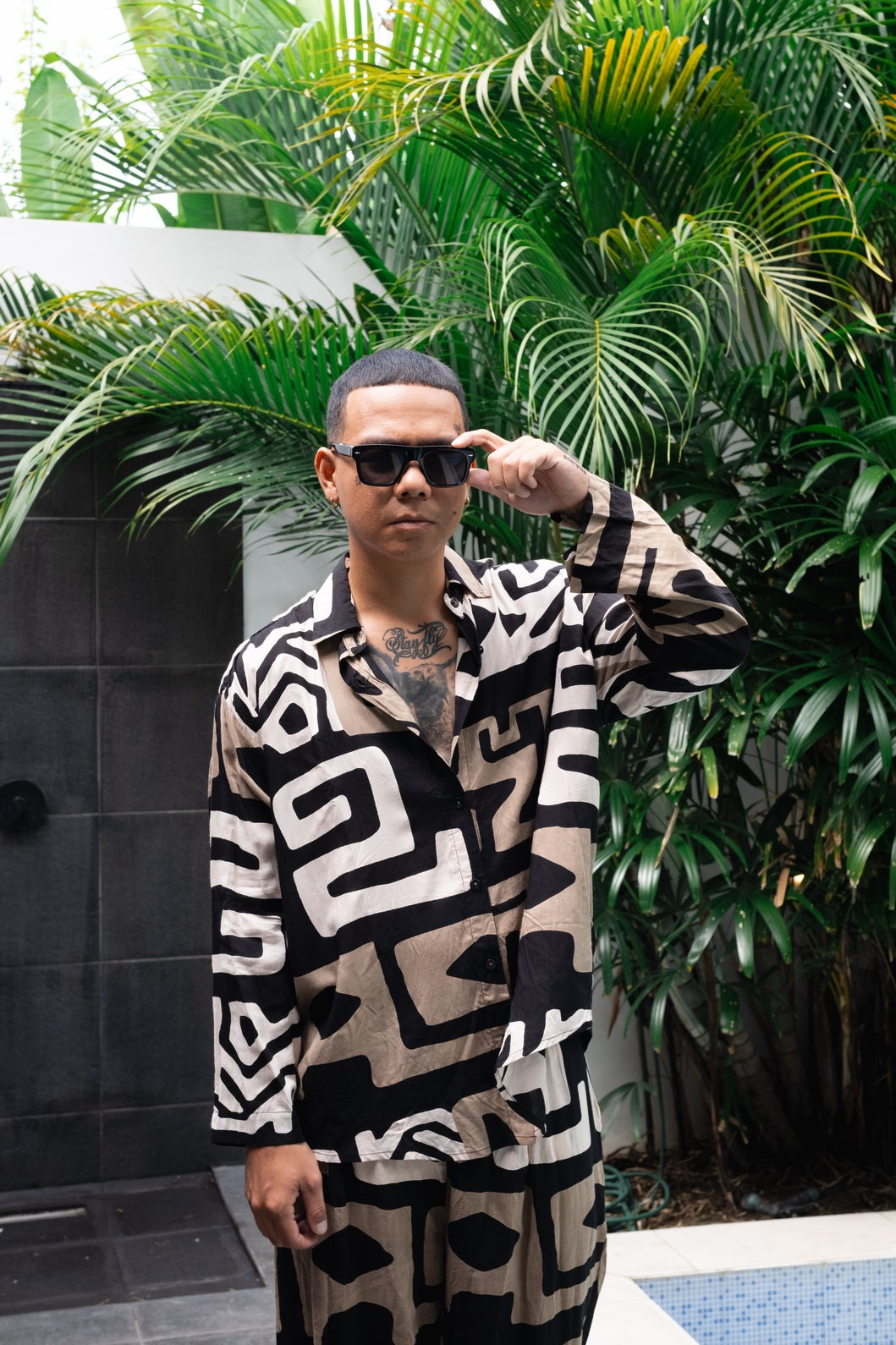 Earthbound Relaxed Pajama Shirt in Tribe