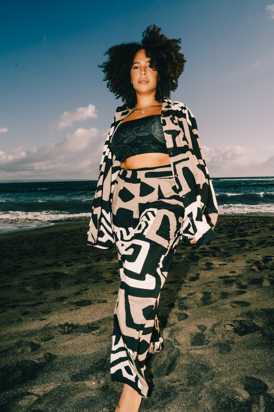 Earthbound Relaxed Pajama Shirt in Tribe