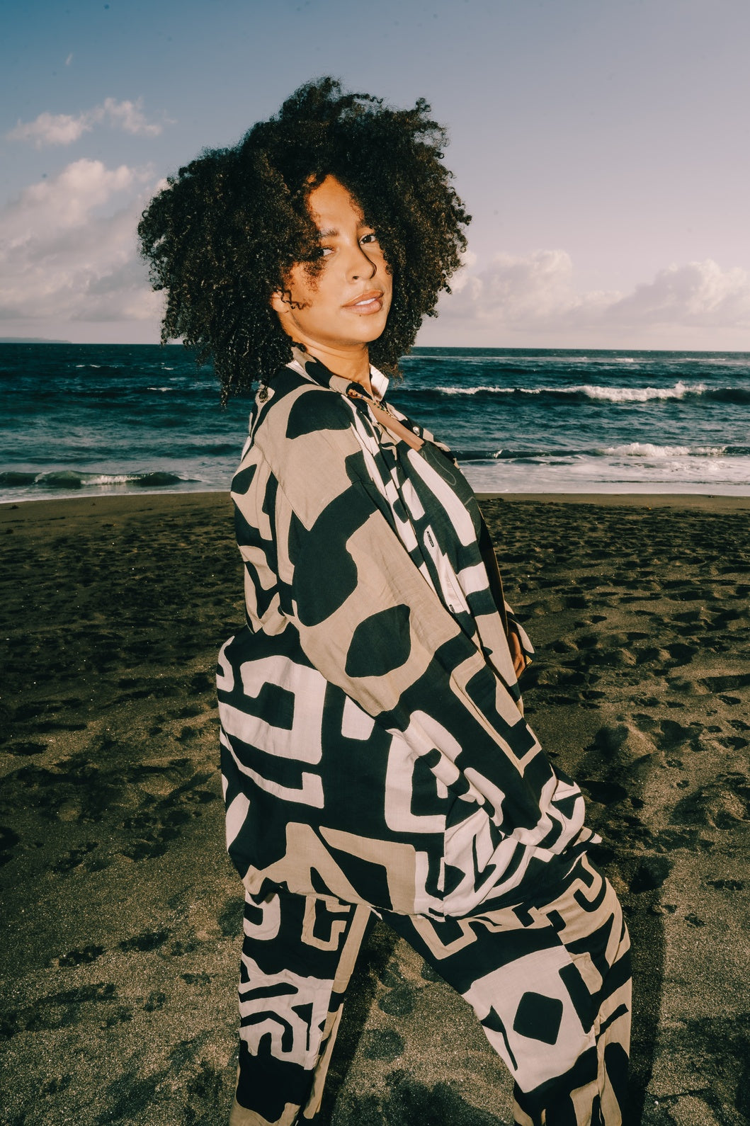 Earthbound Relaxed Pajama Shirt in Tribe